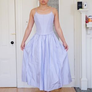 Vintage Gunne Sax Light Purple Evening Gown Dress